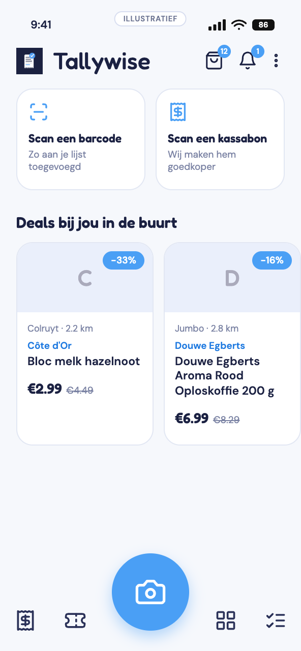 Tallywise-deals — recente prijsdalingen bij Colruyt, Delhaize en Jumbo en andere supermarkten bij jou in de buurt.